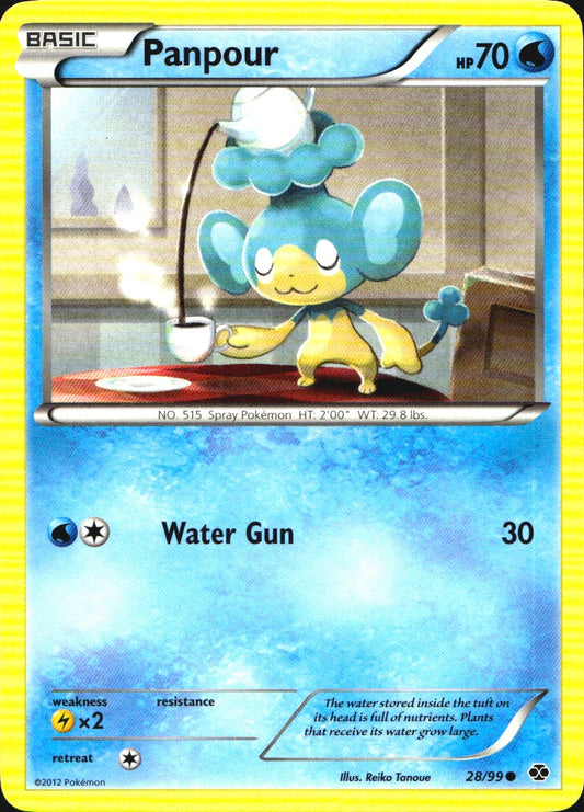 Panpour 28/99 Common Next Destinies Pokemon Near Mint