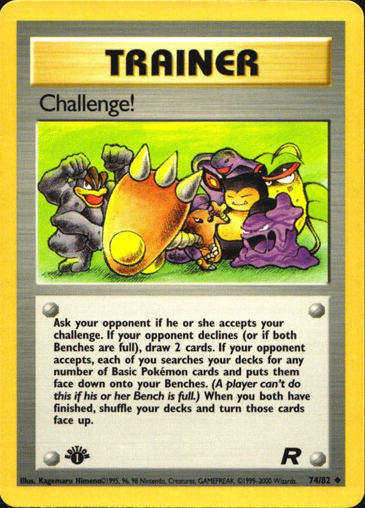 Challenge! 74/82 Uncommon Team Rocket Pokemon 1st Edition Near Mint