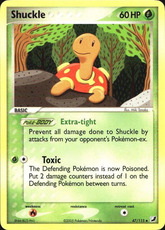 Shuckle 47/115 Uncommon Unseen Forces Pokemon Near Mint
