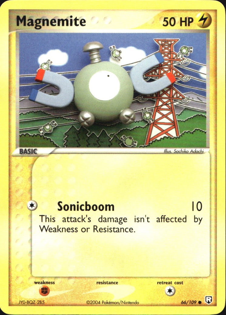 Magnemite 66/109 Common Team Rocket Returns Pokemon Near Mint
