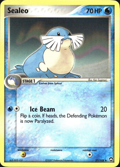 Sealeo 37/108 Uncommon Power Keepers Pokemon Near Mint