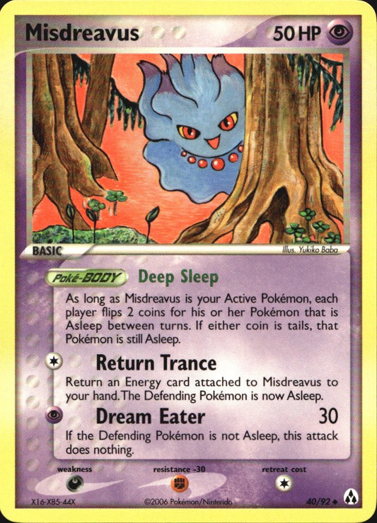 Misdreavus 40/92 Uncommon Legend Maker Pokemon Near Mint