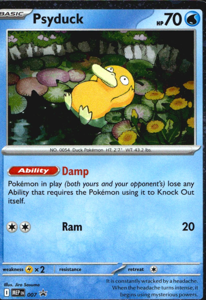 Psyduck 007 Promo Mega Evolutions Pokemon Near Mint
