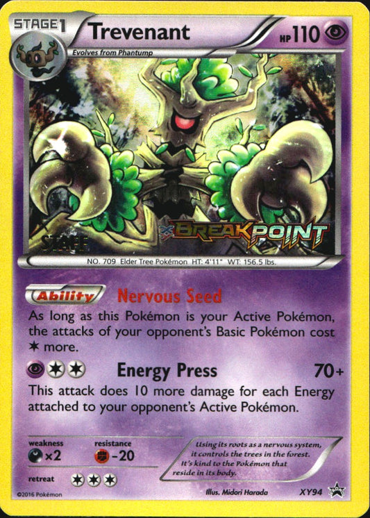 Trevenant XY94 Staff Promo XY Black Star Promos Pokemon Near Mint