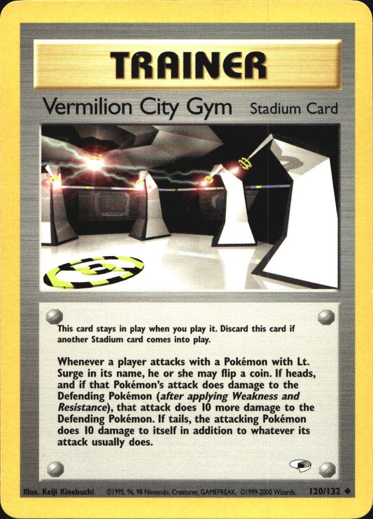 Vermilion City Gym 120/132 Uncommon Gym Heroes Pokemon Near Mint