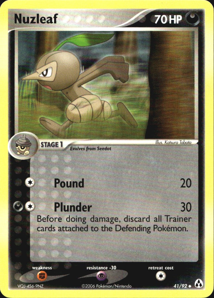 Nuzleaf 41/92 Uncommon Legend Maker Pokemon Near Mint