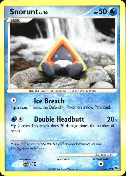 Snorunt 75/99 Common Arceus Pokemon Near Mint