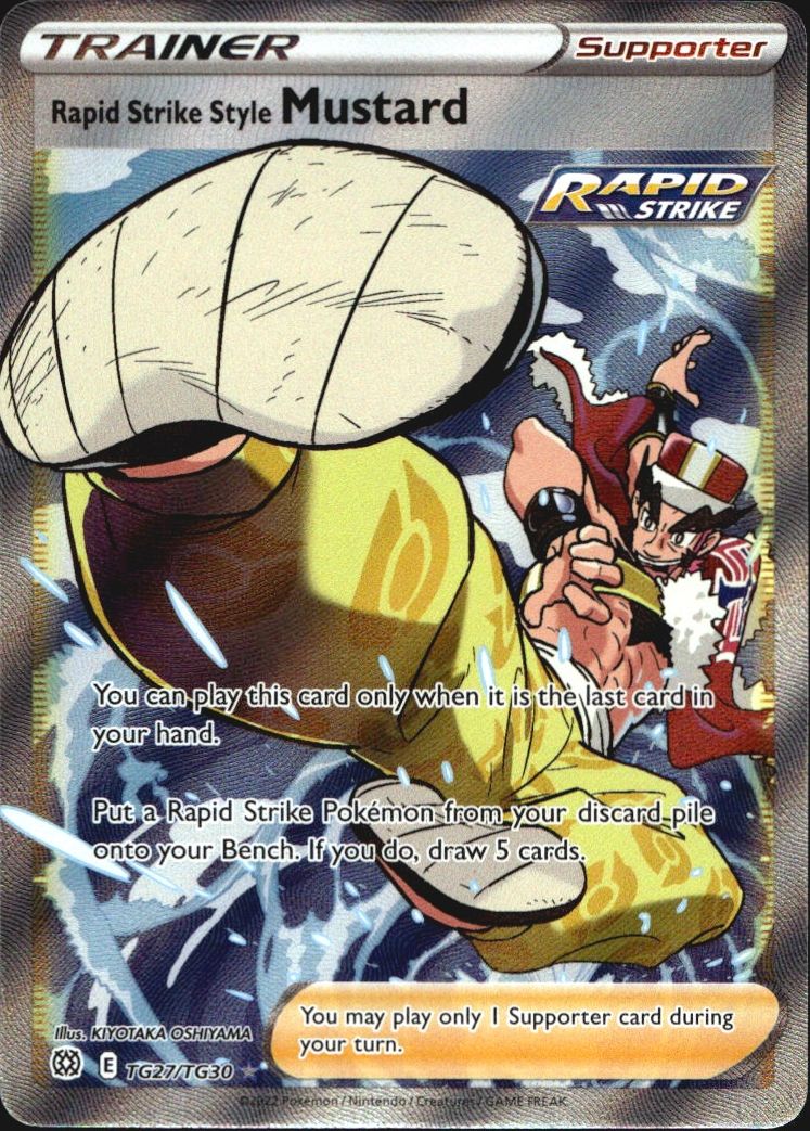 Rapid Strike Style Mustard TG27/TG30 Brilliant Stars Trainer Gallery Pokemon NM