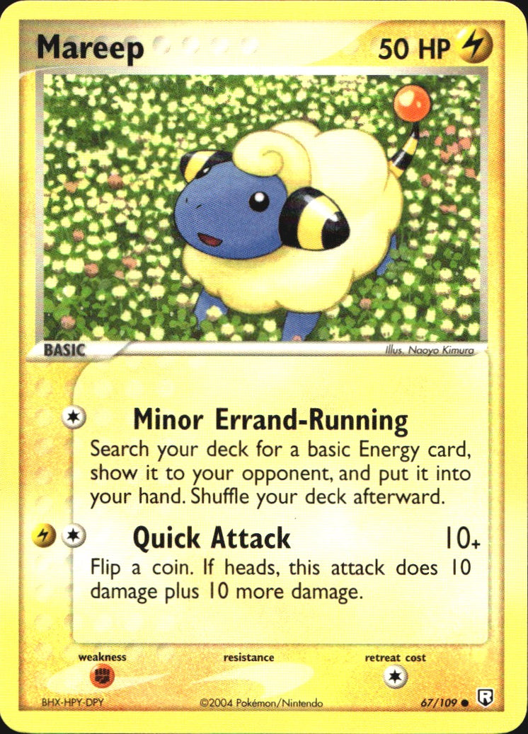 Mareep 67/109 Common Team Rocket Returns Pokemon Near Mint