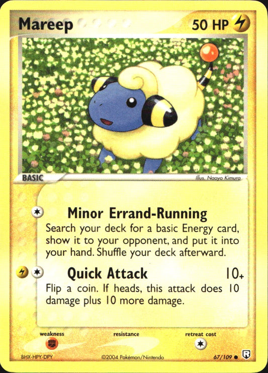 Mareep 67/109 Common Team Rocket Returns Pokemon Near Mint