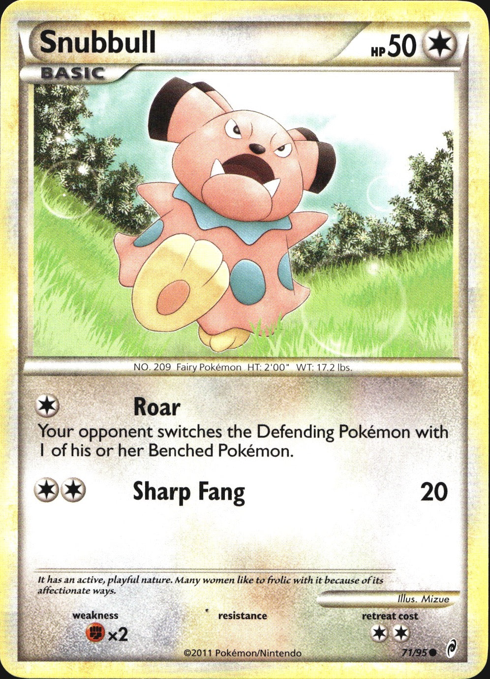 Snubbull 71/95 Common Call of Legends Pokemon Near Mint