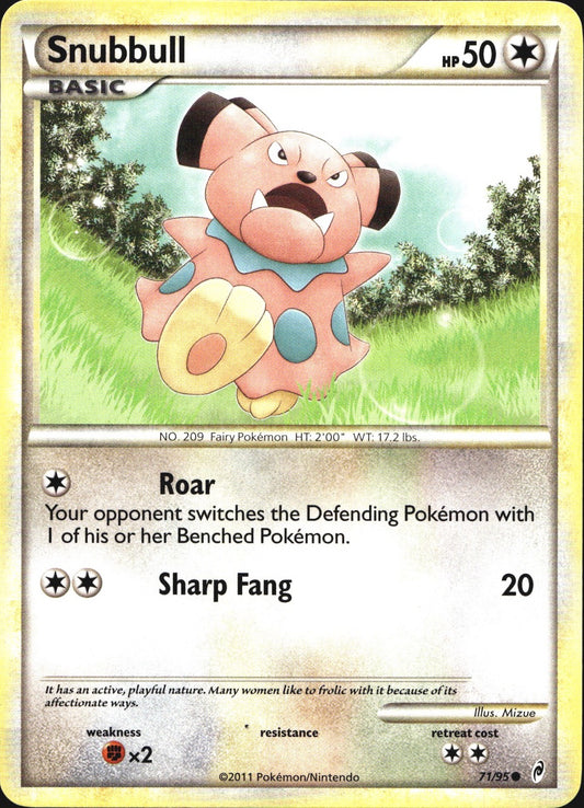 Snubbull 71/95 Common Call of Legends Pokemon Near Mint