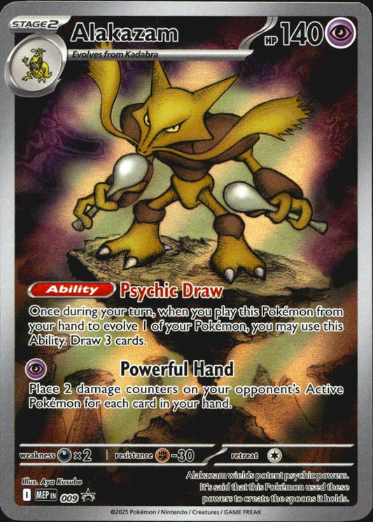 Alakazam 009 Promo Mega Evolutions Pokemon Near Mint