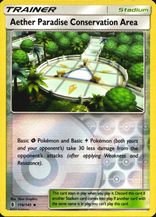 Aether Paradise Conservation Area 116/145 Guardians Rising Pokemon Reverse NM