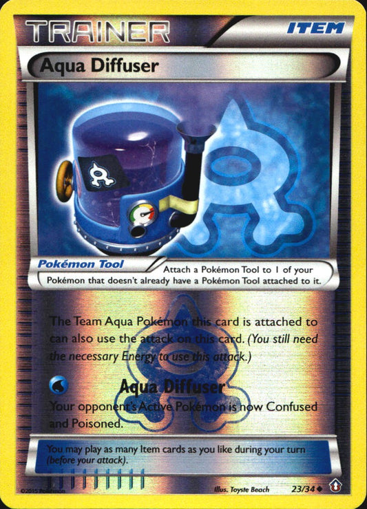 Aqua Diffuser 23/34 Uncommon Double Crisis Pokemon Reverse Holo Near Mint