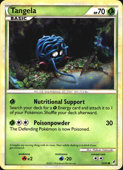 Tangela 72/95 Common Call of Legends Pokemon Near Mint