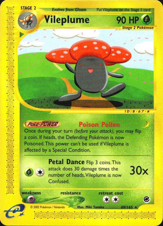 Vileplume 69/165 Rare Expedition Base Set Pokemon Near Mint