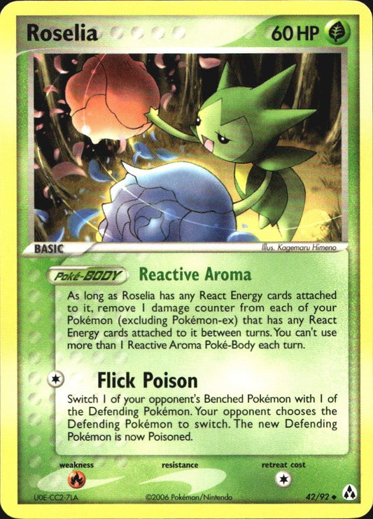 Roselia 42/92 Uncommon Legend Maker Pokemon Near Mint