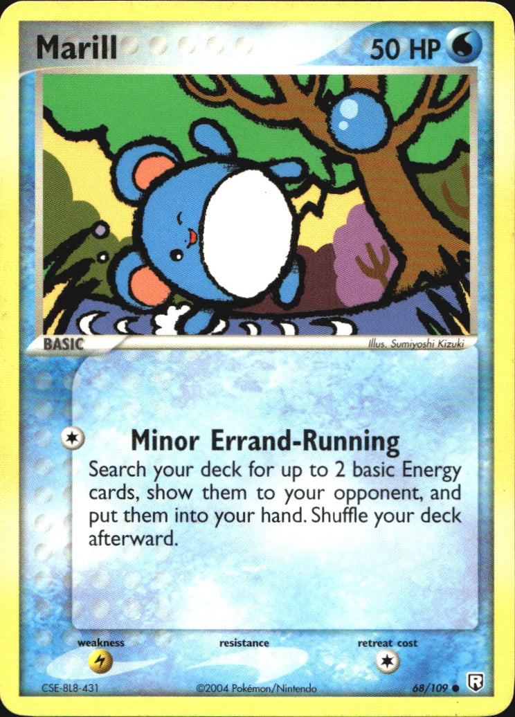Marill 68/109 Common Team Rocket Returns Pokemon Near Mint