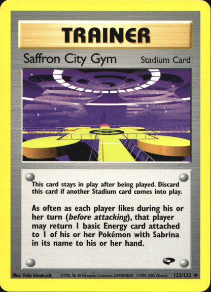 Saffron City Gym 122/132 Uncommon Gym Challenge Pokemon Near Mint