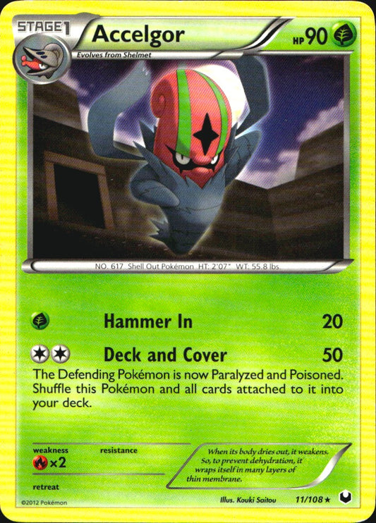 Accelgor 11/108 Rare Dark Explorers Pokemon Near Mint