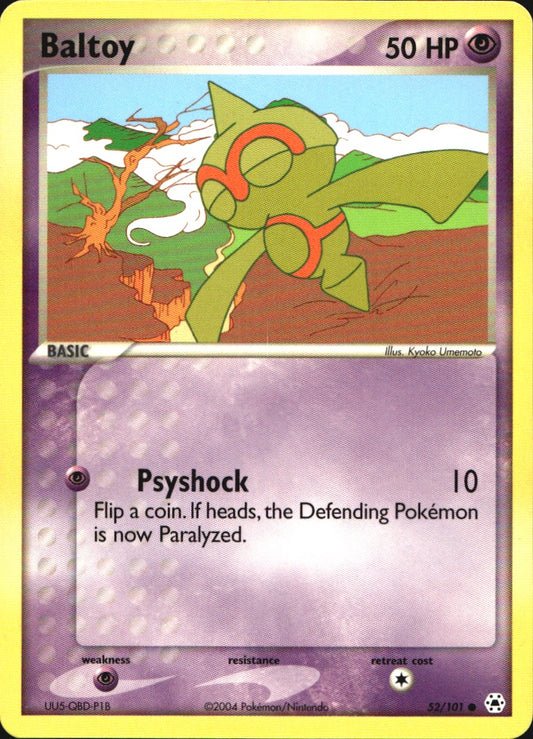Baltoy 52/101 Common Hidden Legends Pokemon Near Mint