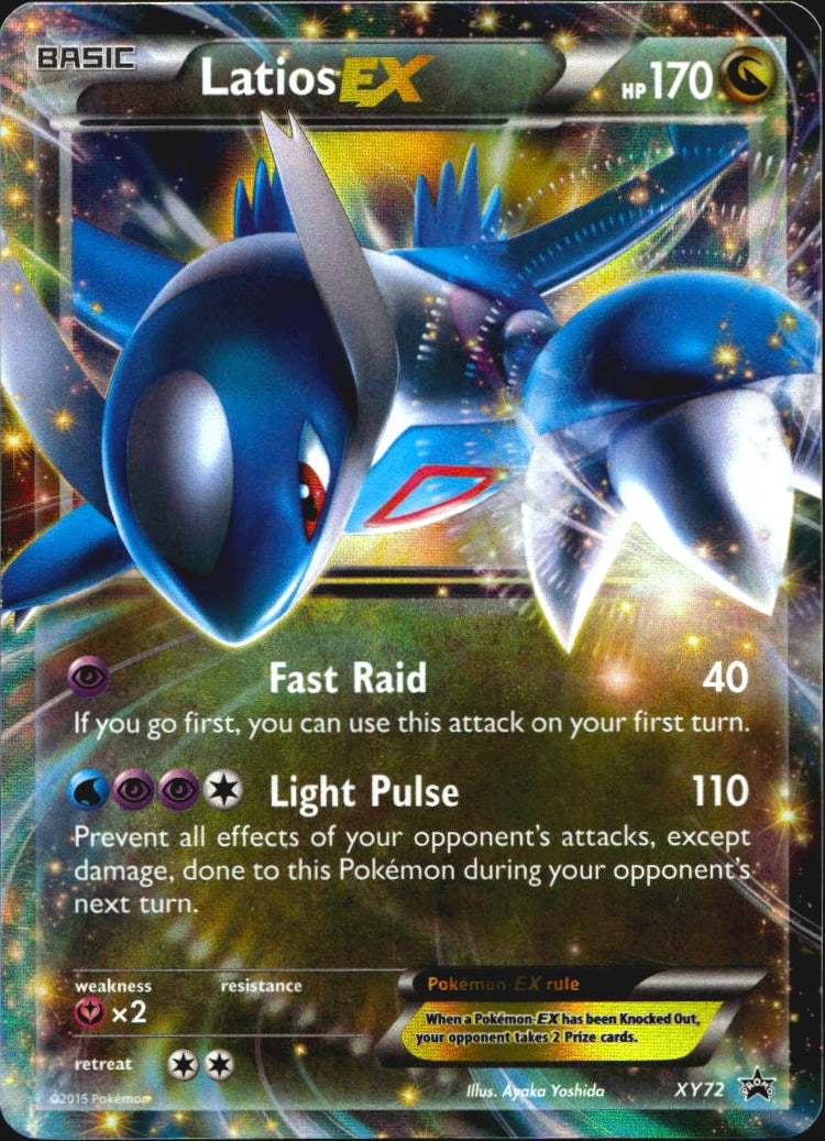Latios EX XY72 Promo XY Black Star Promos Pokemon Near Mint