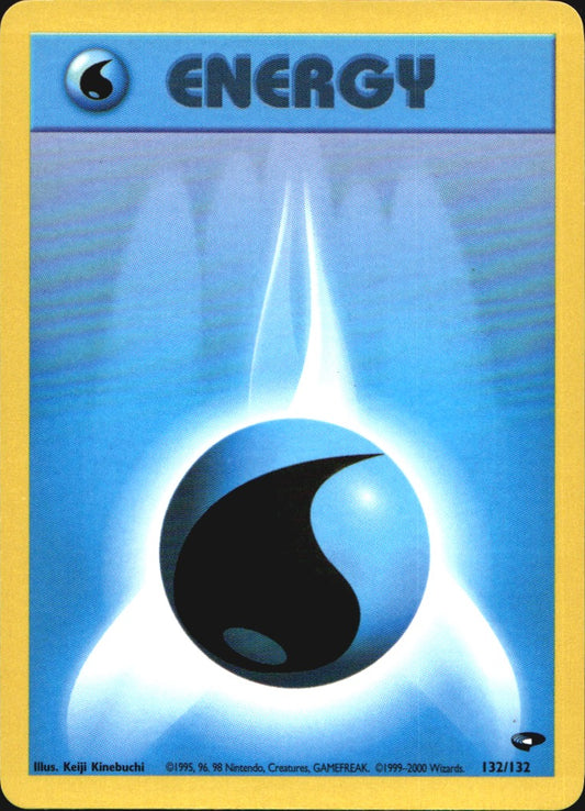 Water Energy 132/132 Gym Challenge Pokemon Near Mint