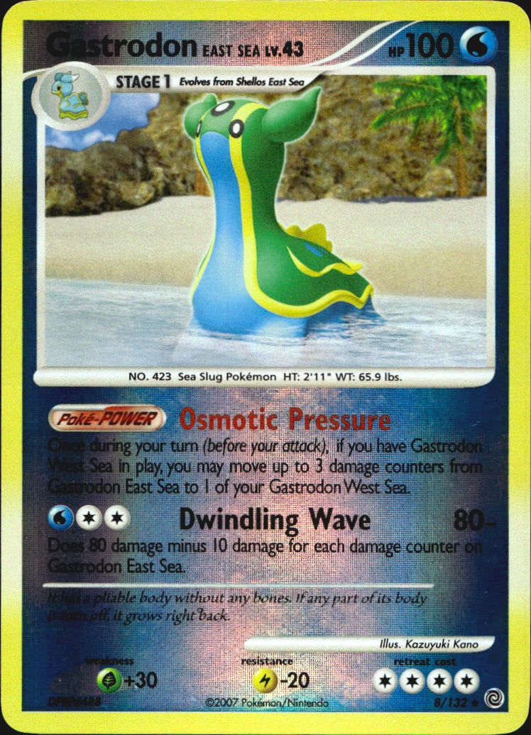 Gastrodon East Sea 8/132 Secret Wonders Pokemon Reverse Holo Near Mint