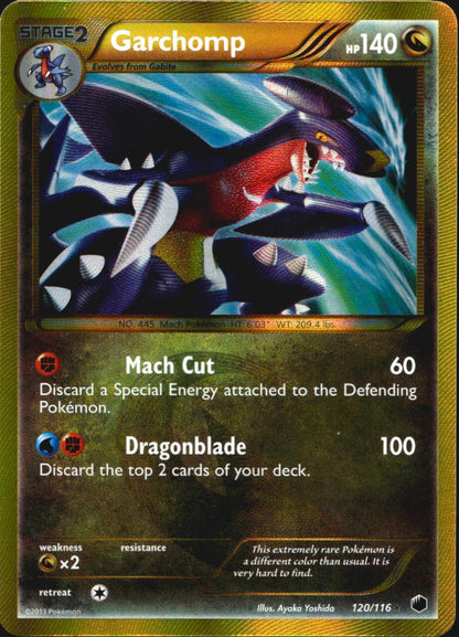 Garchomp 120/116 Secret Rare Plasma Freeze Pokemon Near Mint
