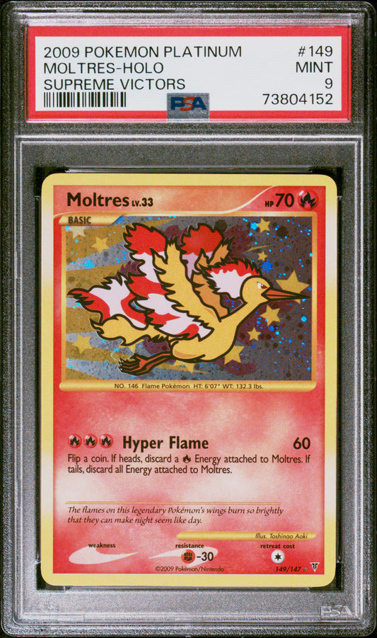 Moltres Holo 149/147 Supreme Victors Pokemon PSA 9