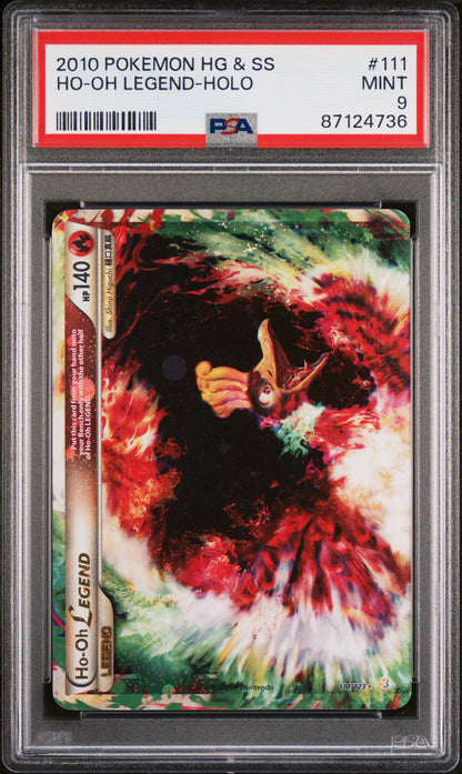 Ho-oh Legend Holo 111/123 Heartgold & Soulsilver Pokemon PSA 9